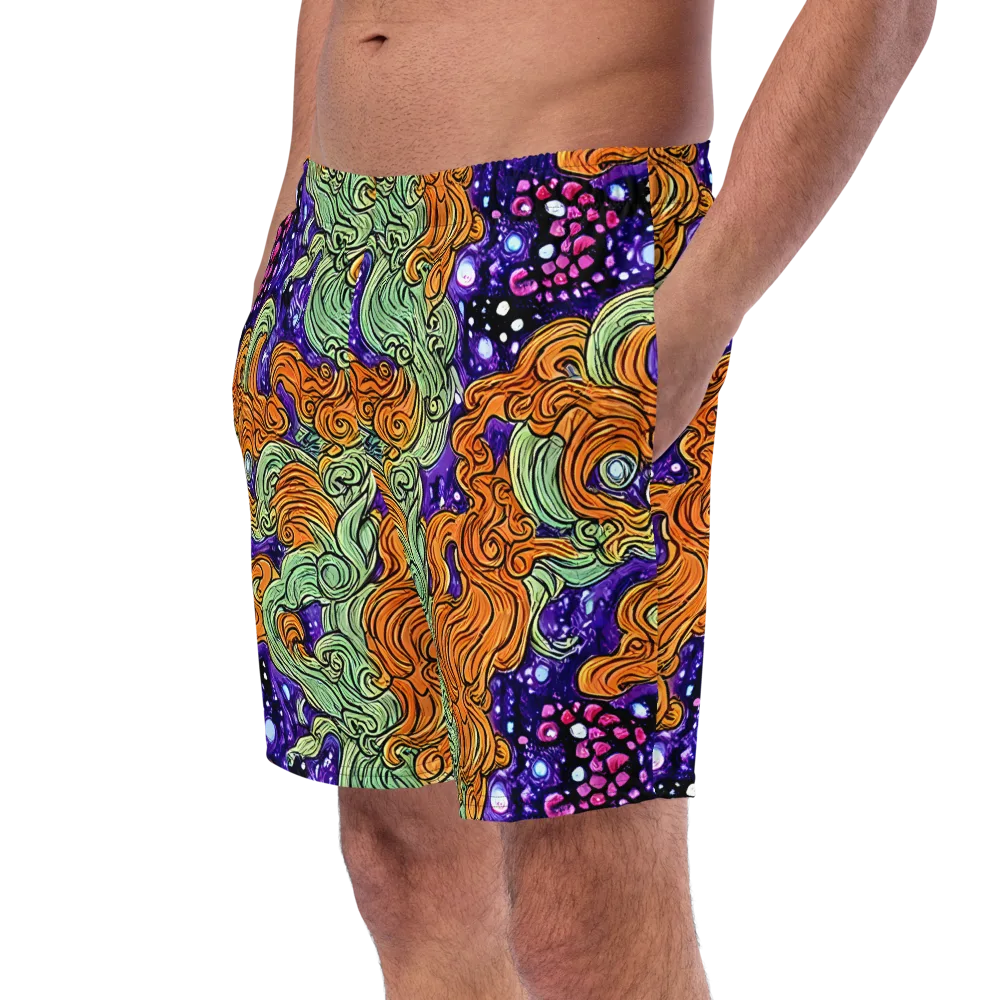 Magma Moon on Swim Trunks — Left Front