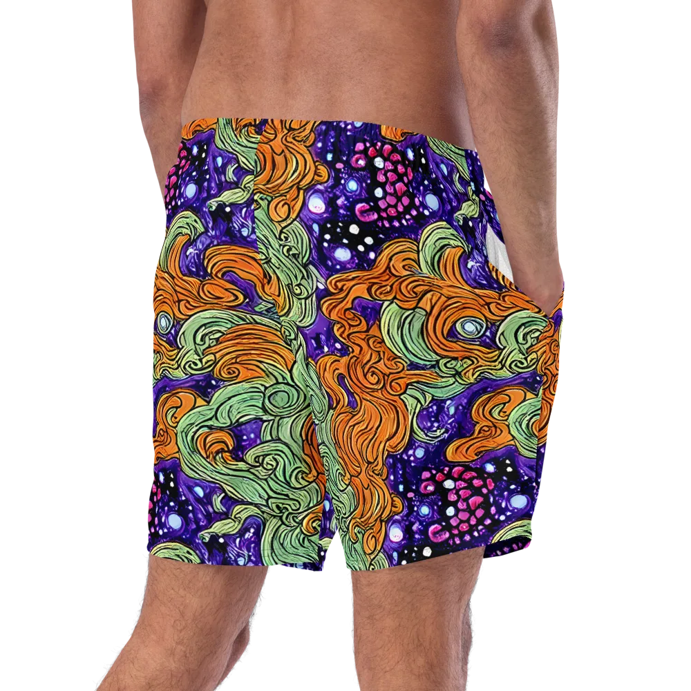 Magma Moon on Swim Trunks — Right Back