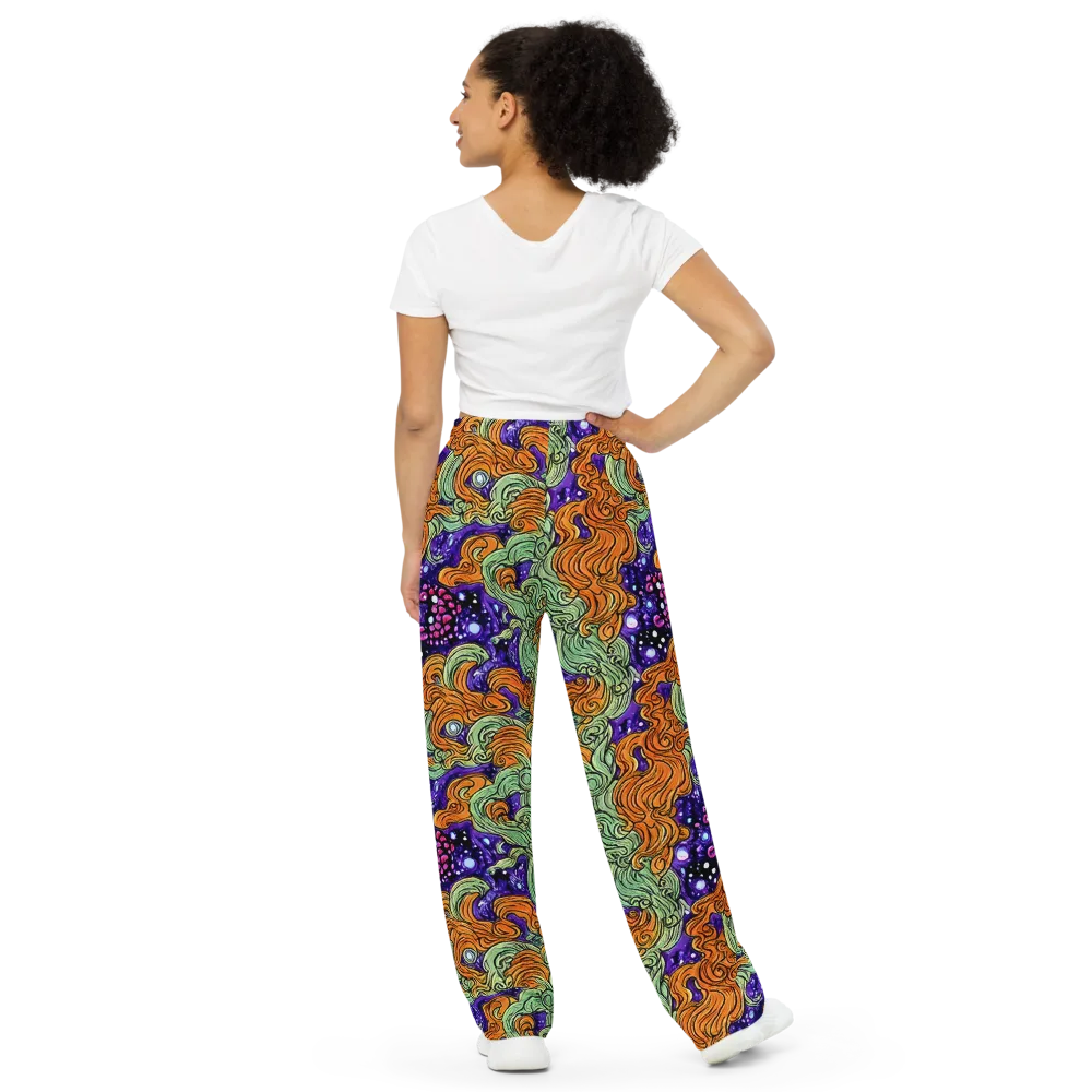 Magma Moon on Wide-Leg Pants — Back