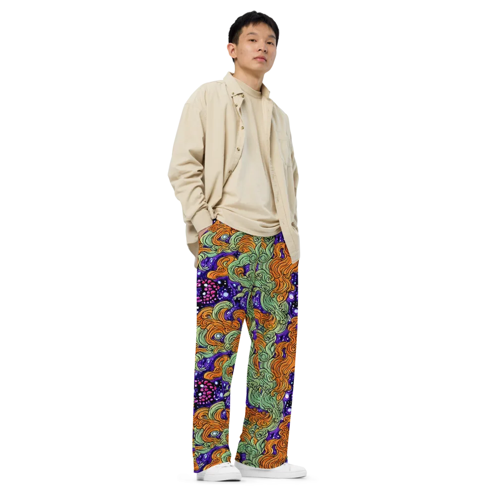 Magma Moon on Wide-Leg Pants — Right Front