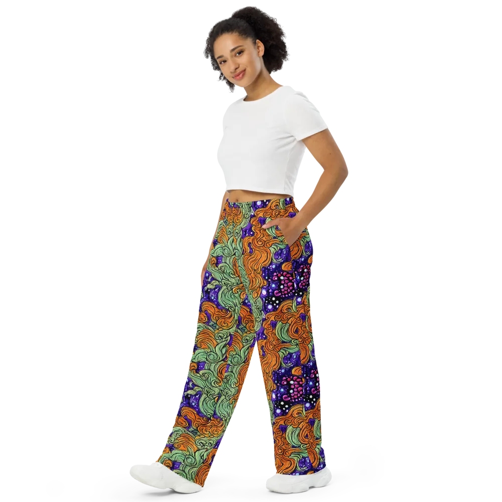 Magma Moon on Wide-Leg Pants — Left Front