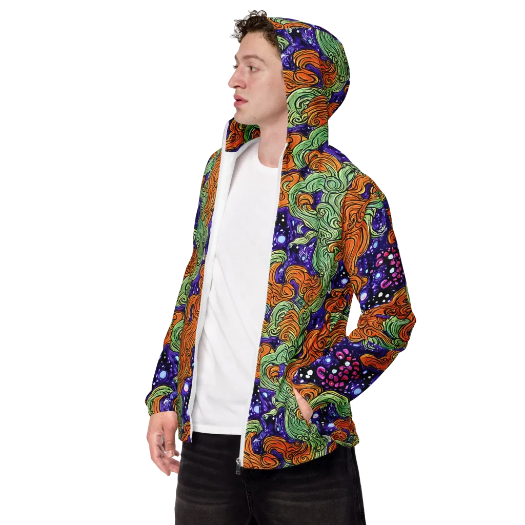 Magma Moon on Men's Windbreaker — Left Front