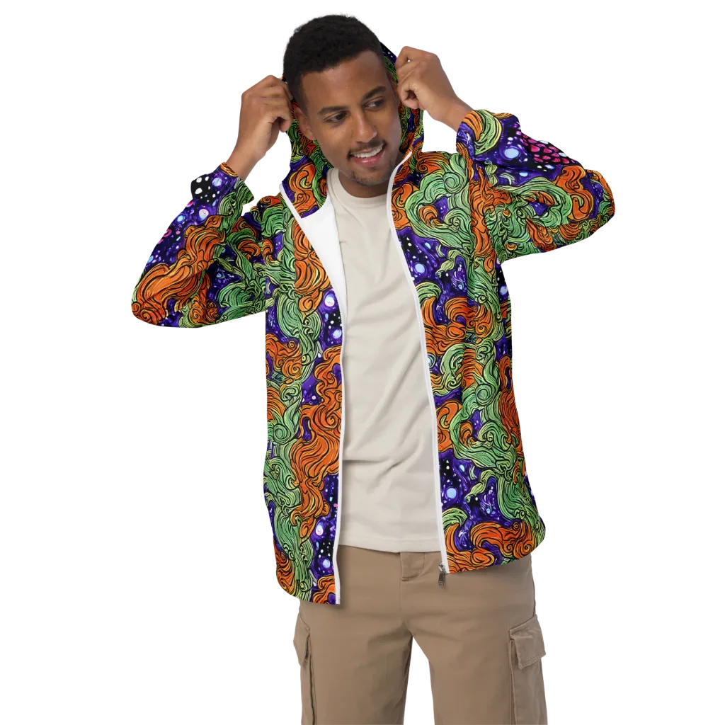 Magma Moon on Men's Windbreaker — Front