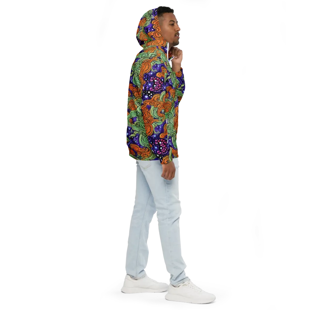 Magma Moon on Men's Windbreaker — Right