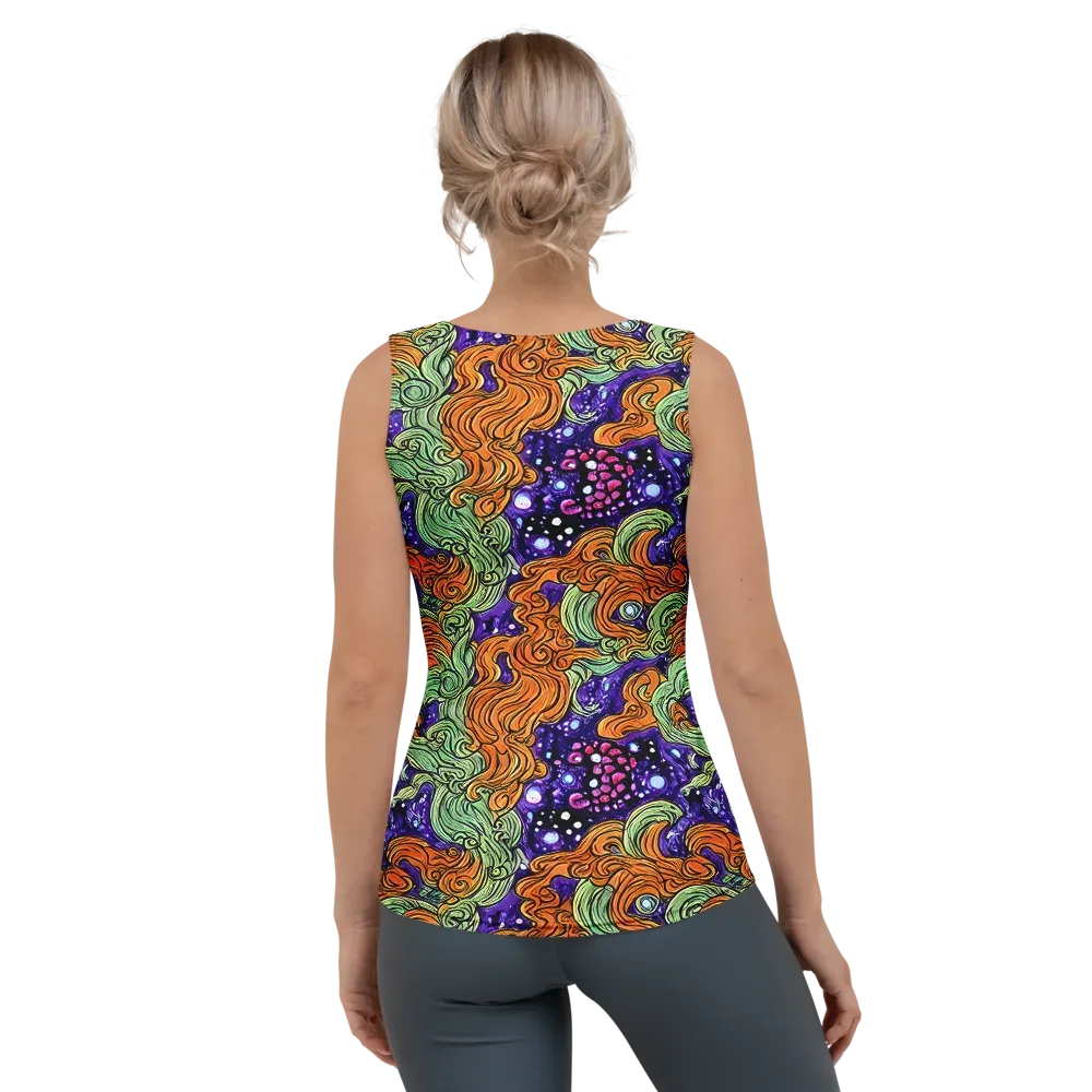 Magma Moon on Women's Tank Top — Back