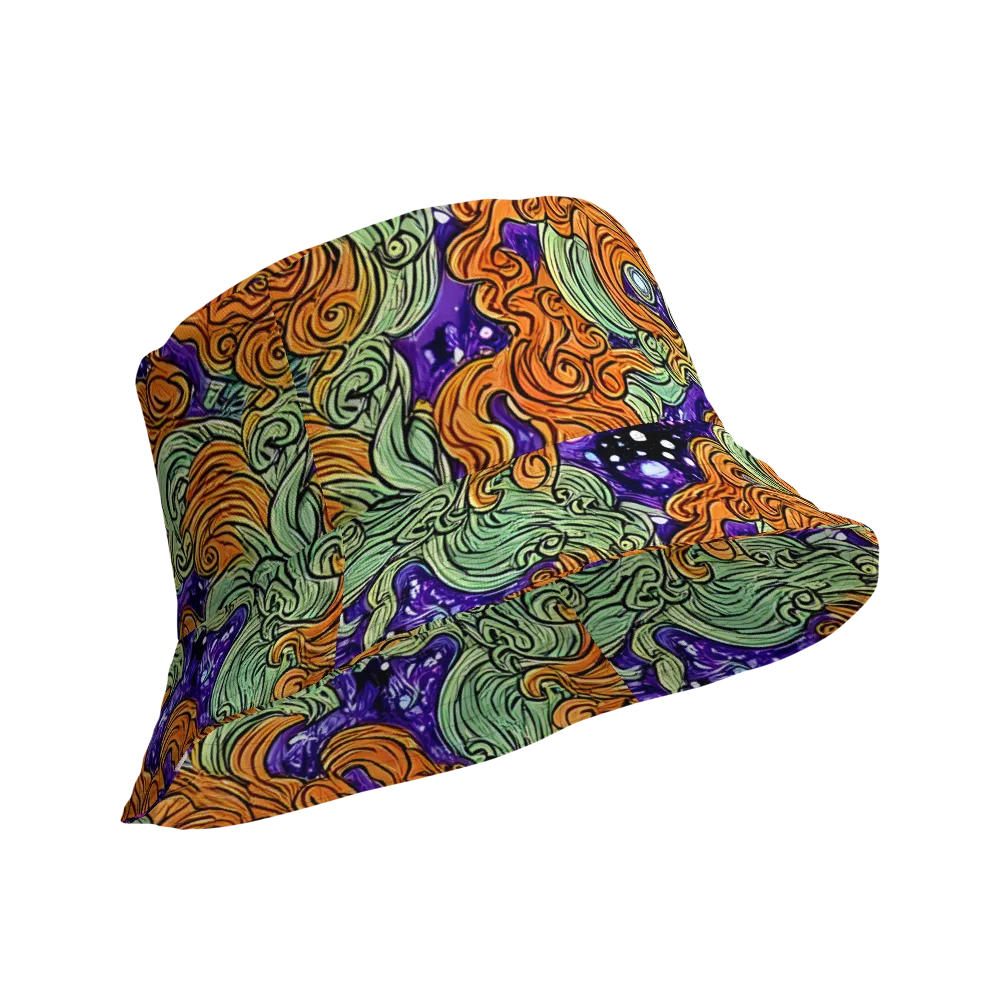 Magma Moon on Reversible Bucket Hat — Product details Outside
