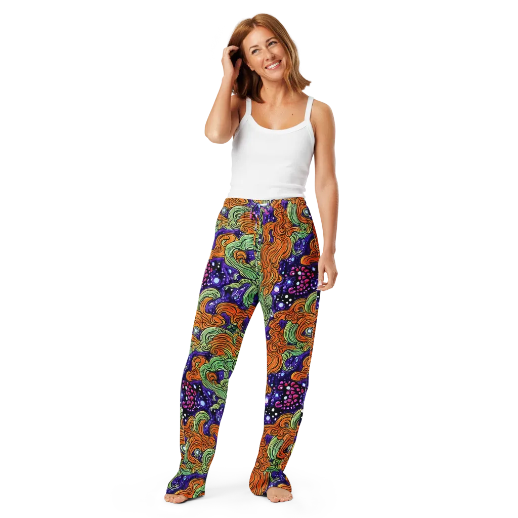 Magma Moon on Women's Pajama Pants — Front