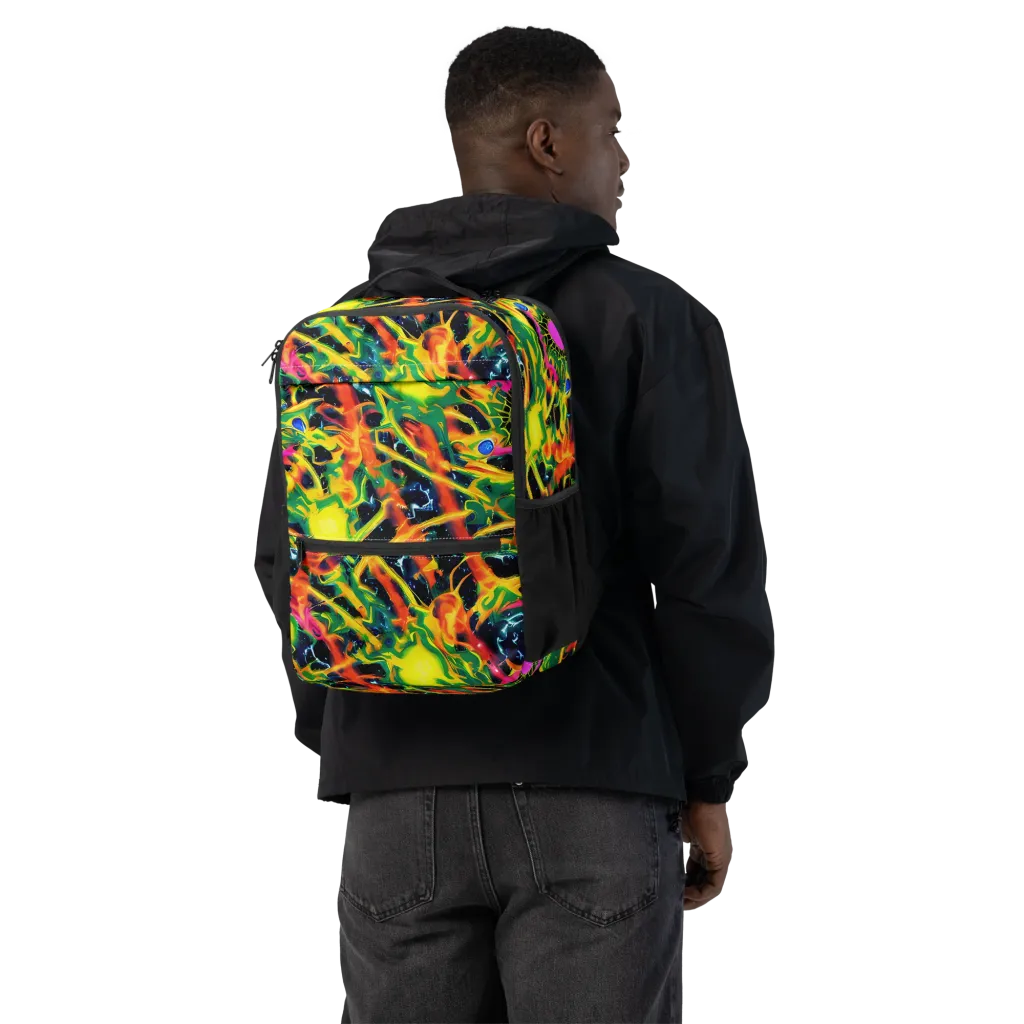Molten Riot on Utility Backpack — Back