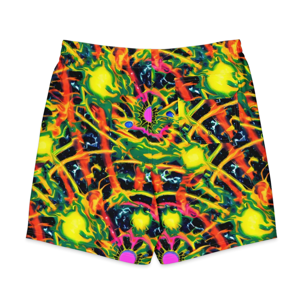 Molten Riot on Men's Board Shorts — Back