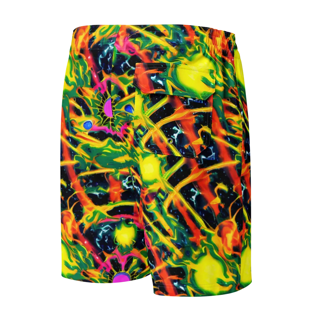 Molten Riot on Men's Board Shorts — Back