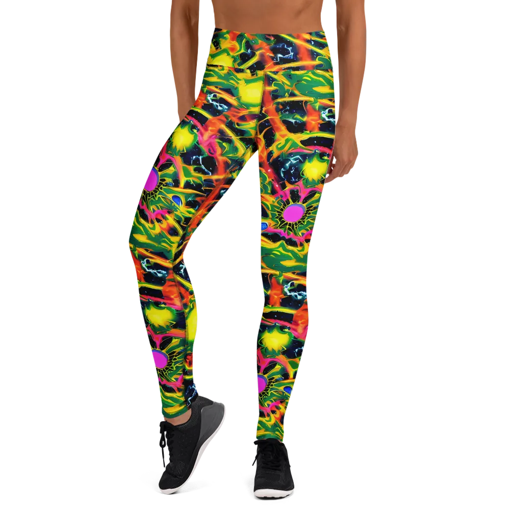 Molten Riot on Yoga Leggings — Front