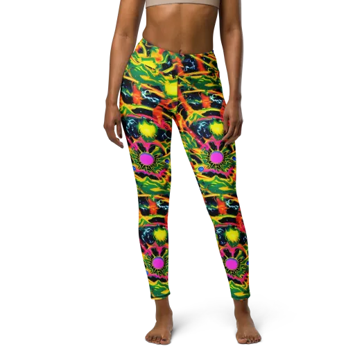 Molten Riot on a Yoga Leggings