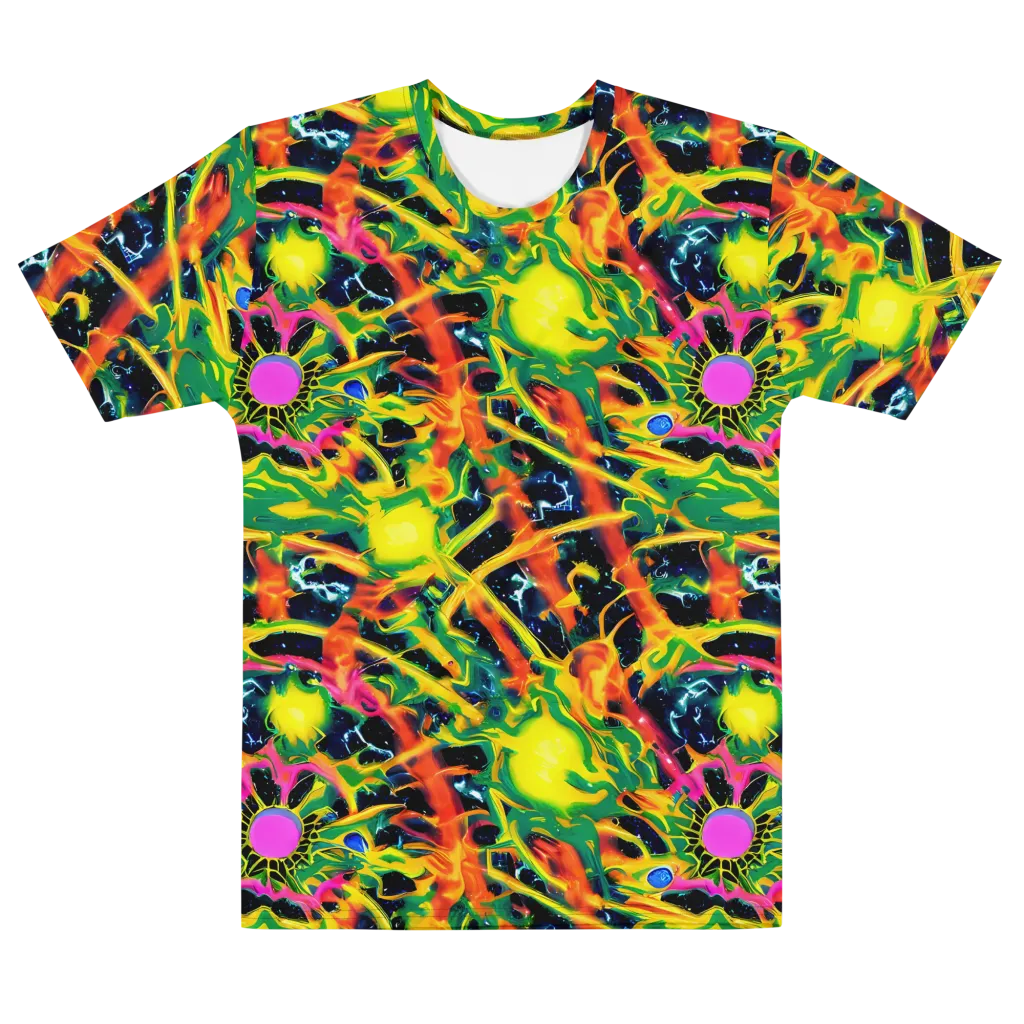 Molten Riot on Men's Cotton Crew Neck T-Shirt — Front