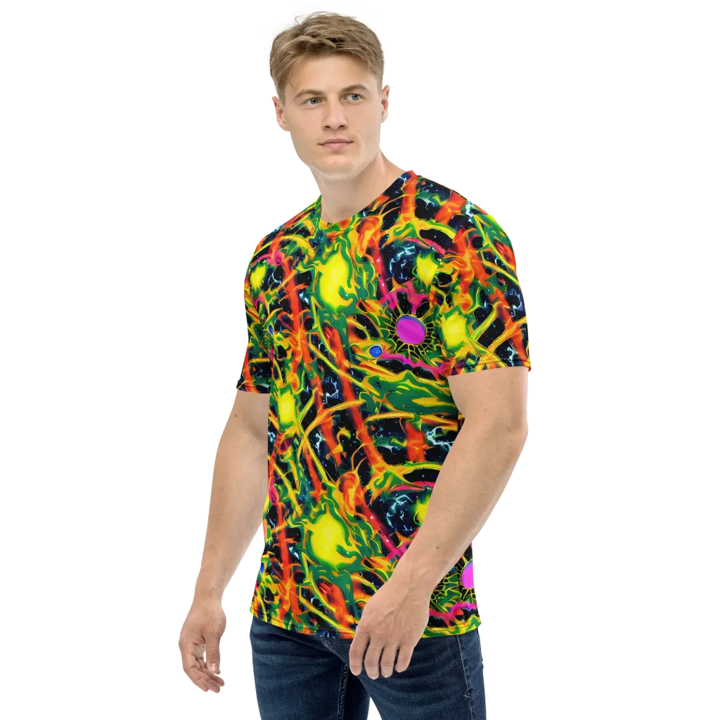 Molten Riot on Men's Crew Neck T-Shirt — Left