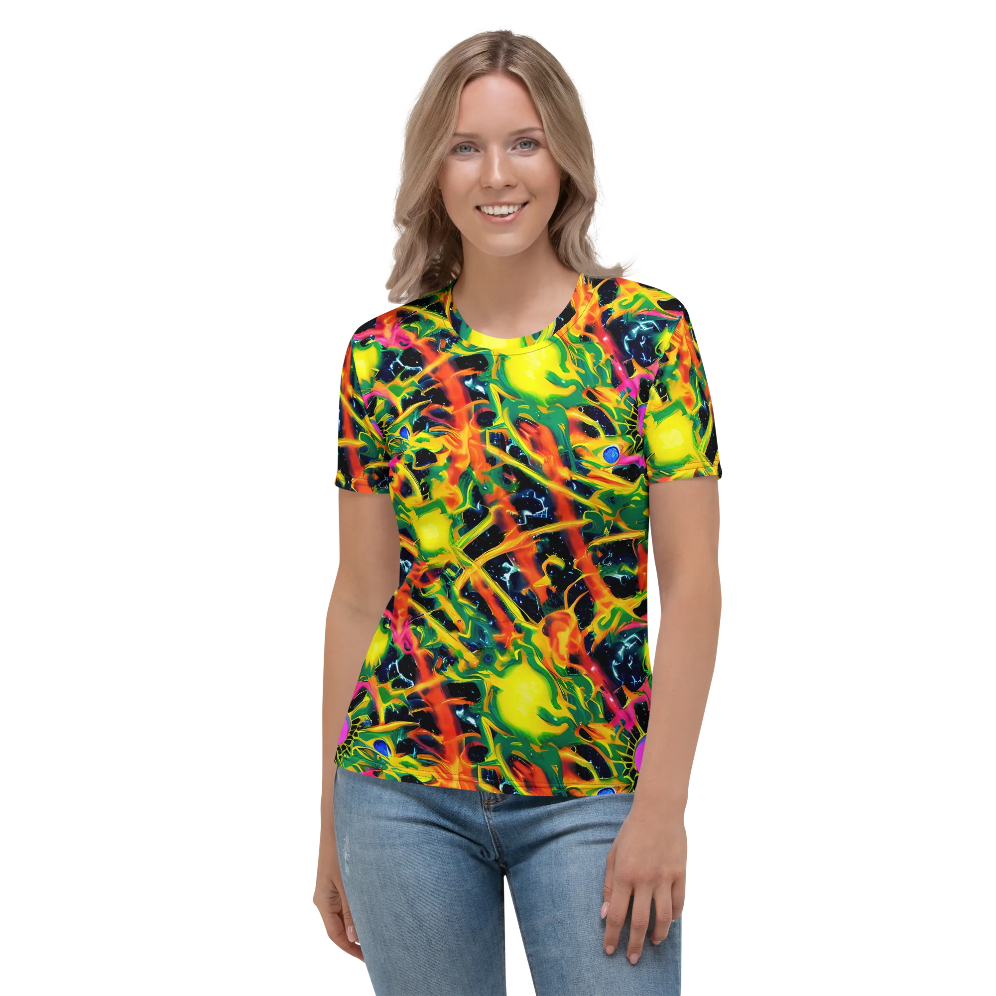 Molten Riot on Women's Crew Neck T-Shirt — Front