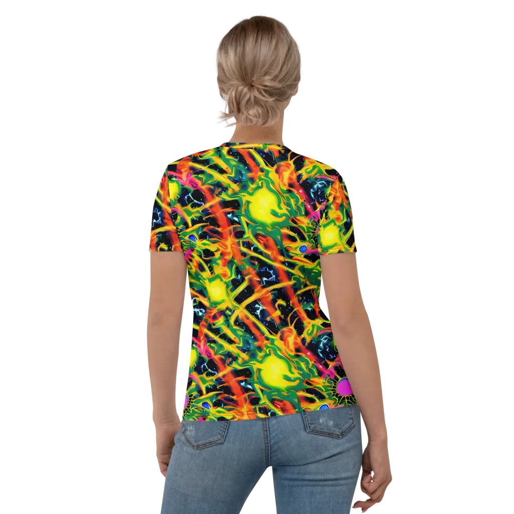 Molten Riot on Women's Crew Neck T-Shirt — Back