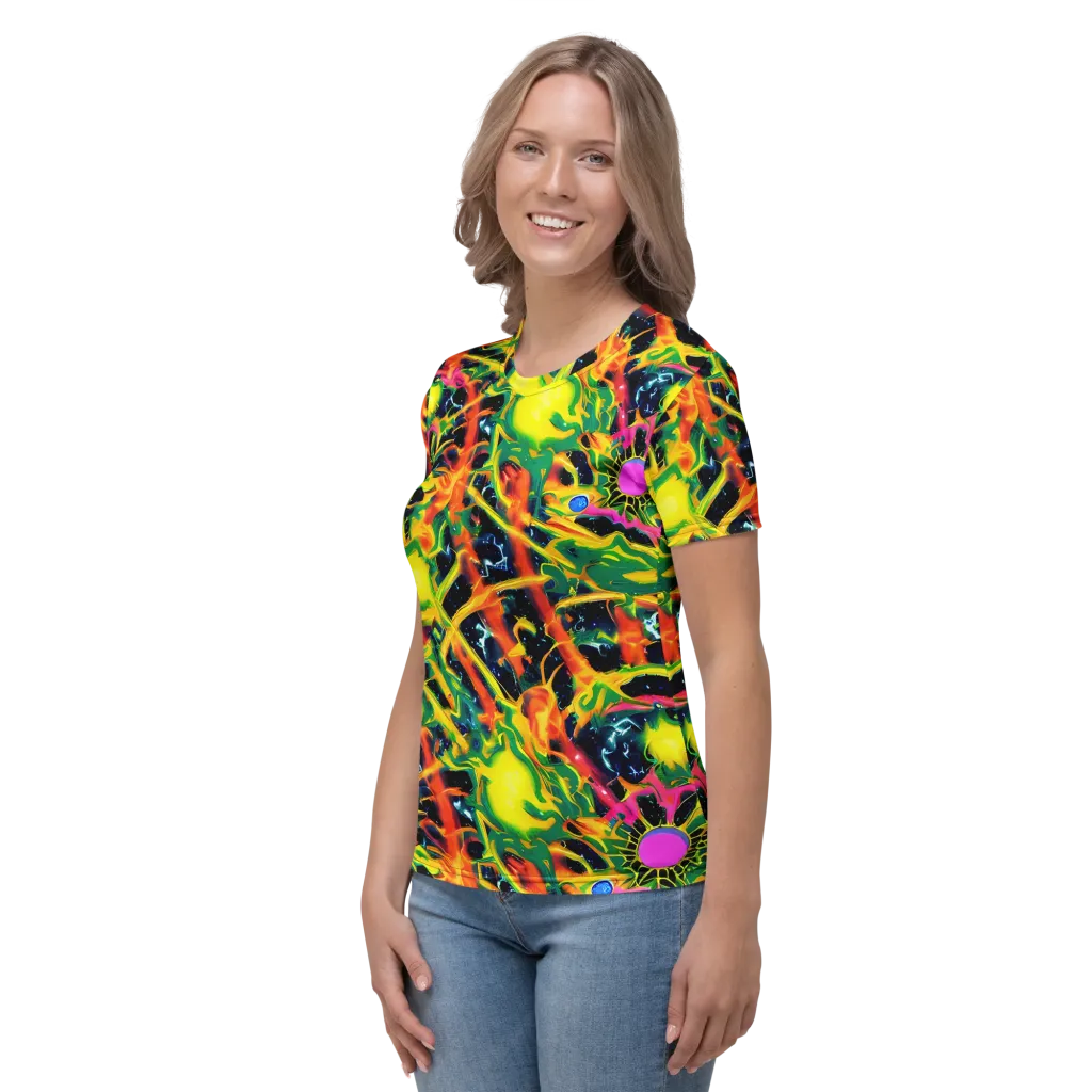 Molten Riot on Women's Crew Neck T-Shirt — Left