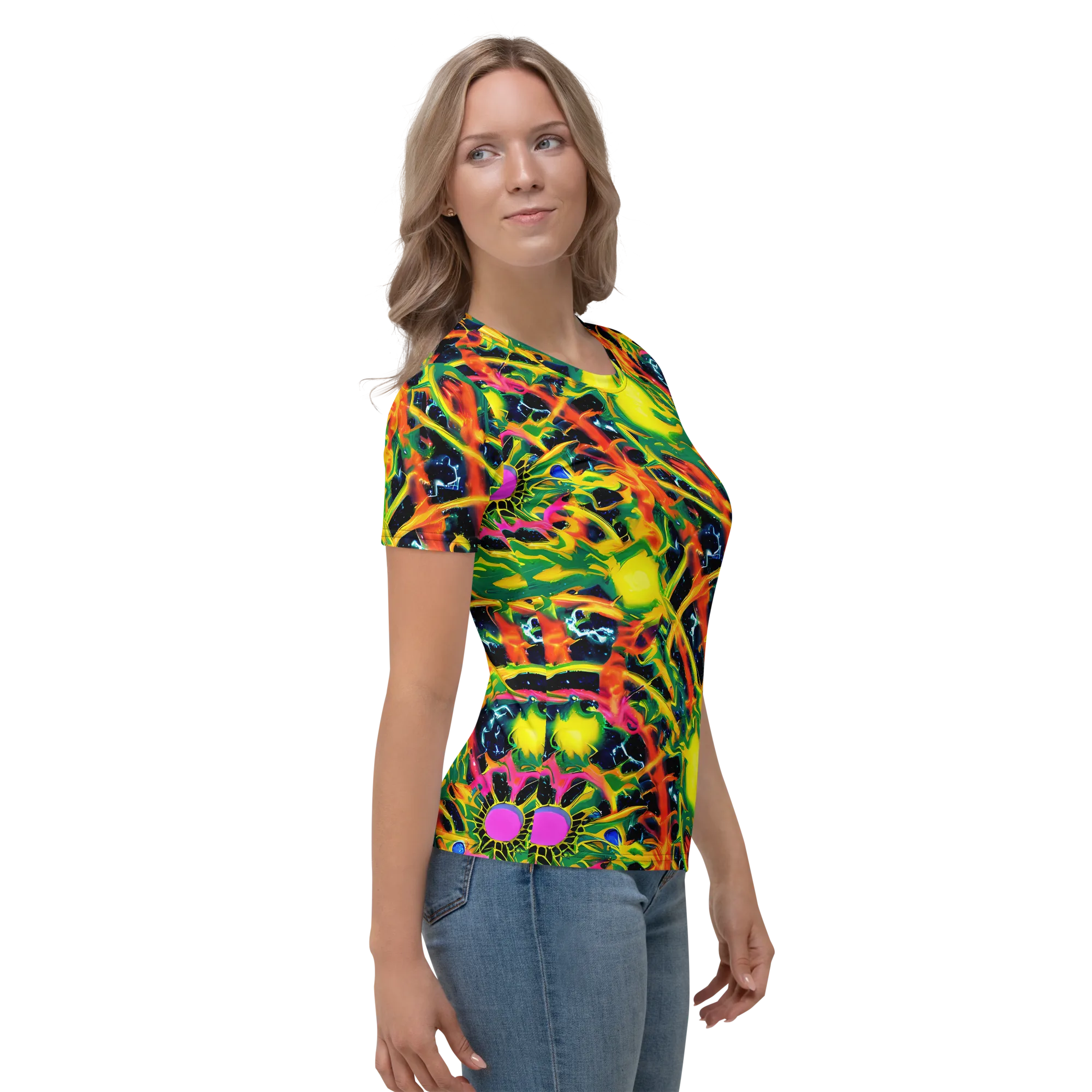 Molten Riot on Women's Crew Neck T-Shirt — Right