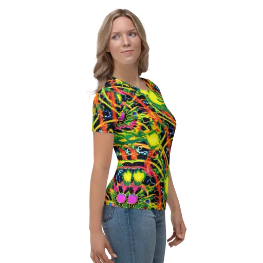 Molten Riot on a Women's Crew Neck T-Shirt