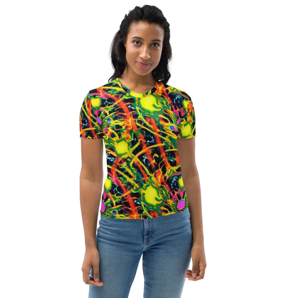 Molten Riot on Women's Crew Neck T-Shirt — Front