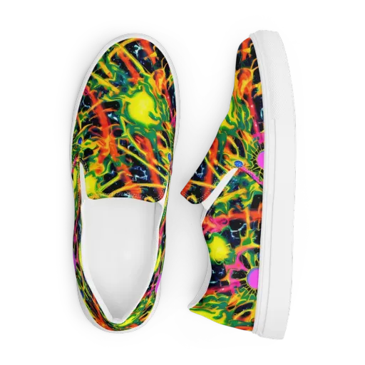 Molten Riot on a Men's Slip-On Canvas Shoes