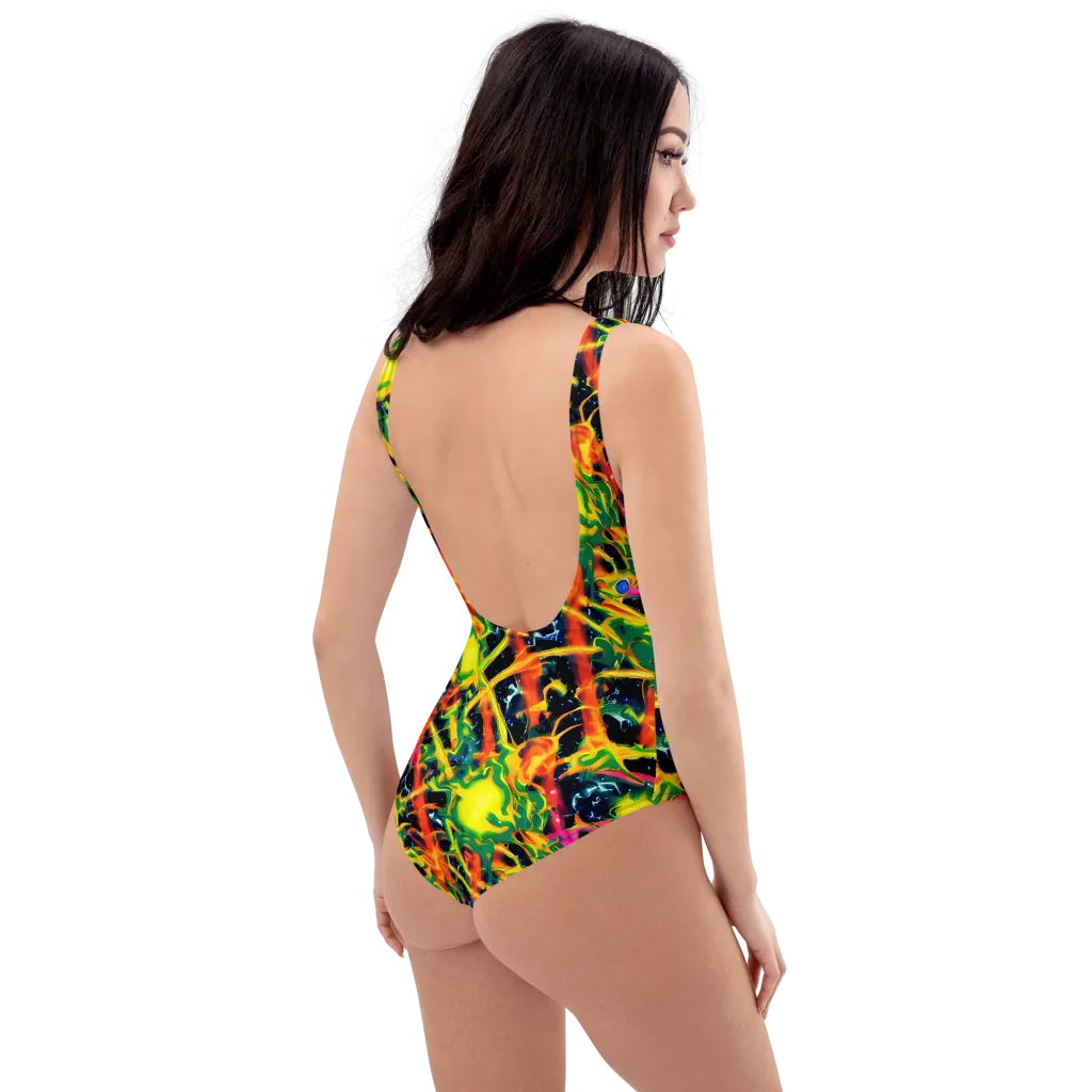 Molten Riot on One-Piece Swimsuit — Right Back
