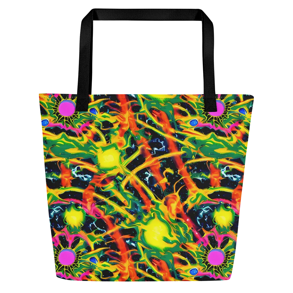 Molten Riot on Large Tote Bag W/ Pocket — Front
