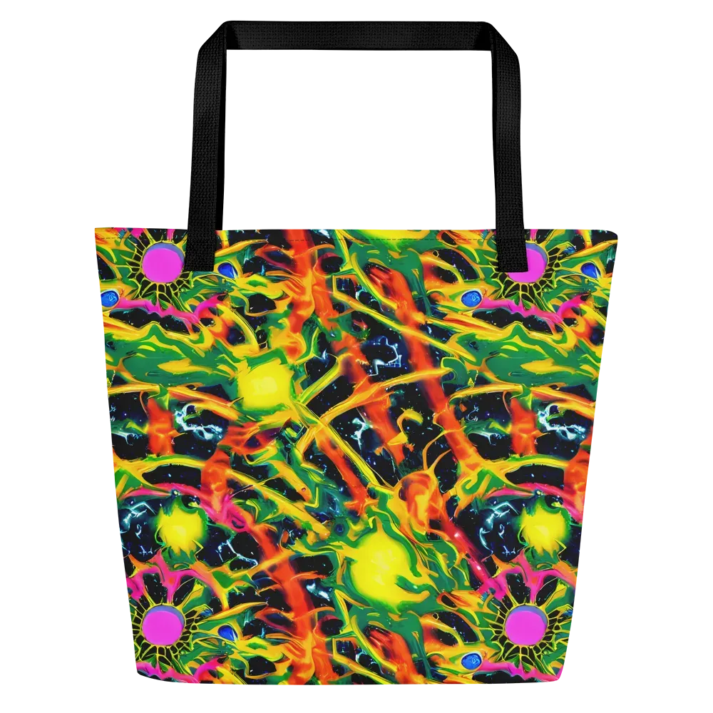 Molten Riot on Large Tote Bag W/ Pocket — Front