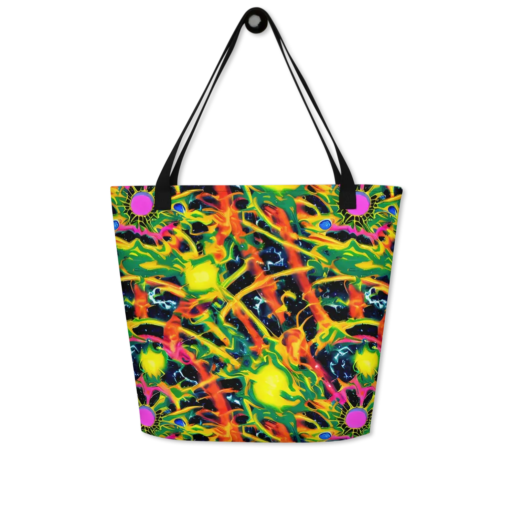 Molten Riot on Large Tote Bag W/ Pocket — Front