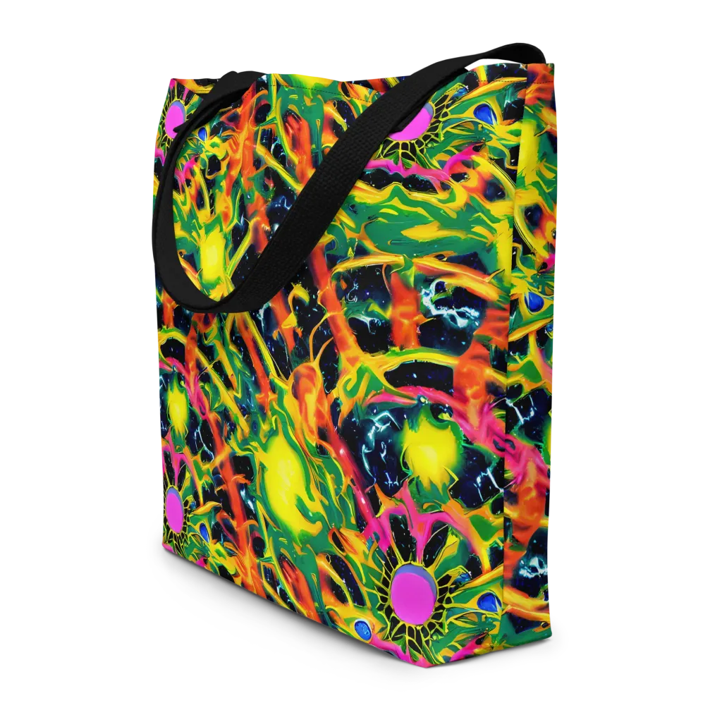 Molten Riot on Large Tote Bag W/ Pocket — Front