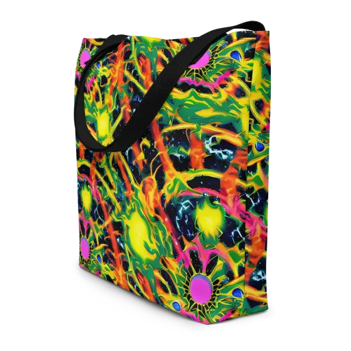 Molten Riot on a Large Tote Bag W/ Pocket