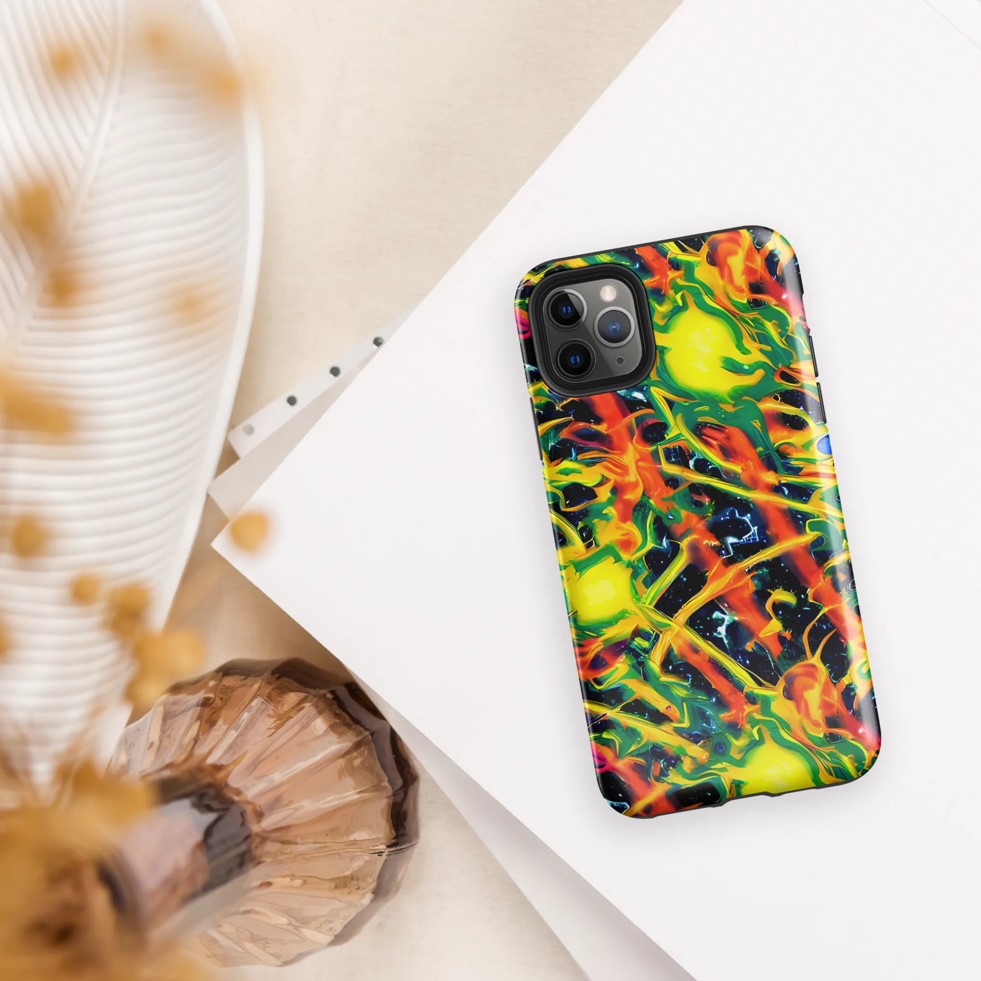 Molten Riot on Tough Case for iPhone® — Front