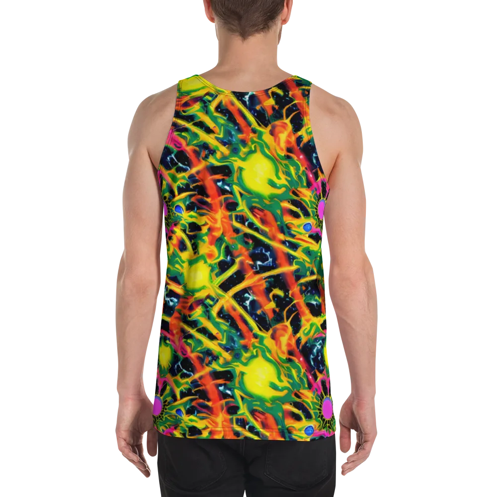 Molten Riot on Men's Tank Top — Back