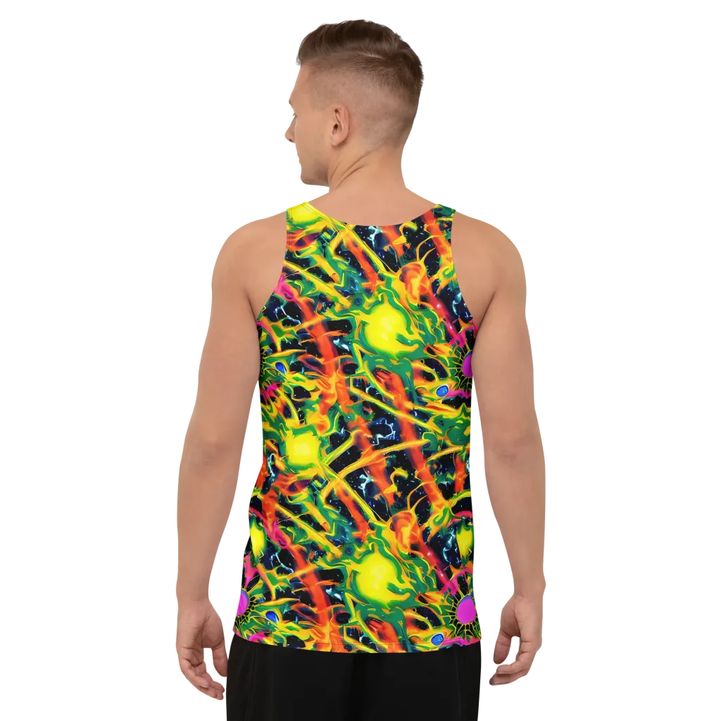 Molten Riot on Men's Tank Top — Back