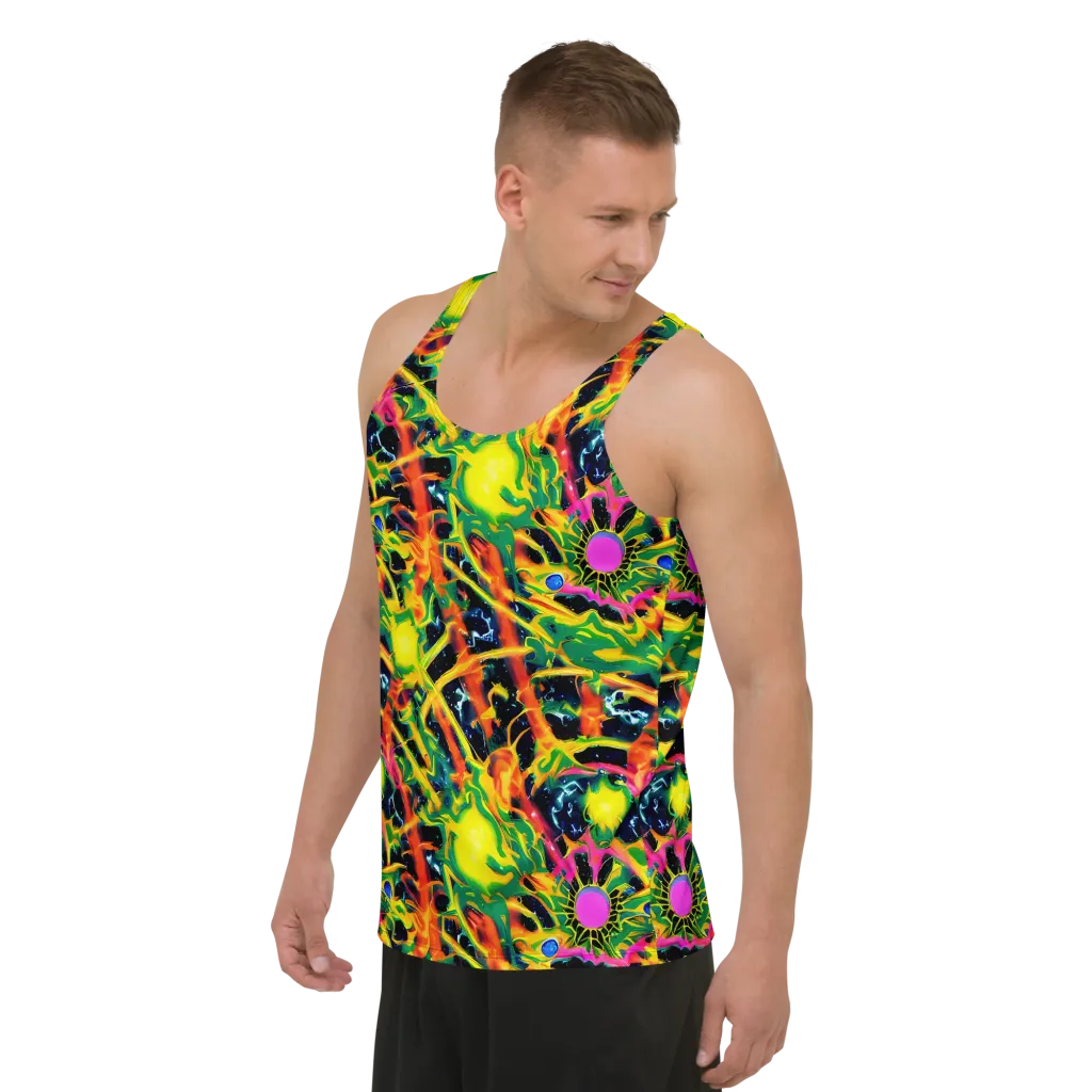 Molten Riot on Men's Tank Top — Left Front