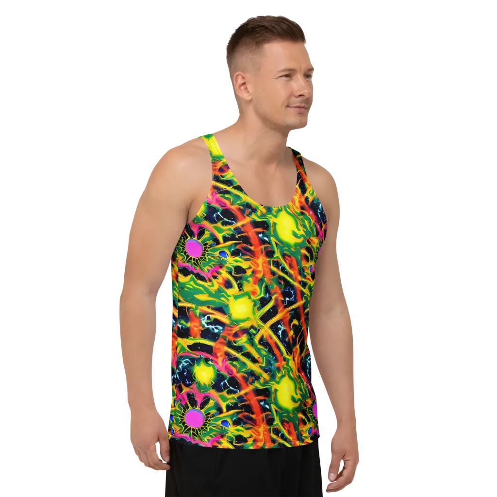 Molten Riot on Men's Tank Top — Right Front