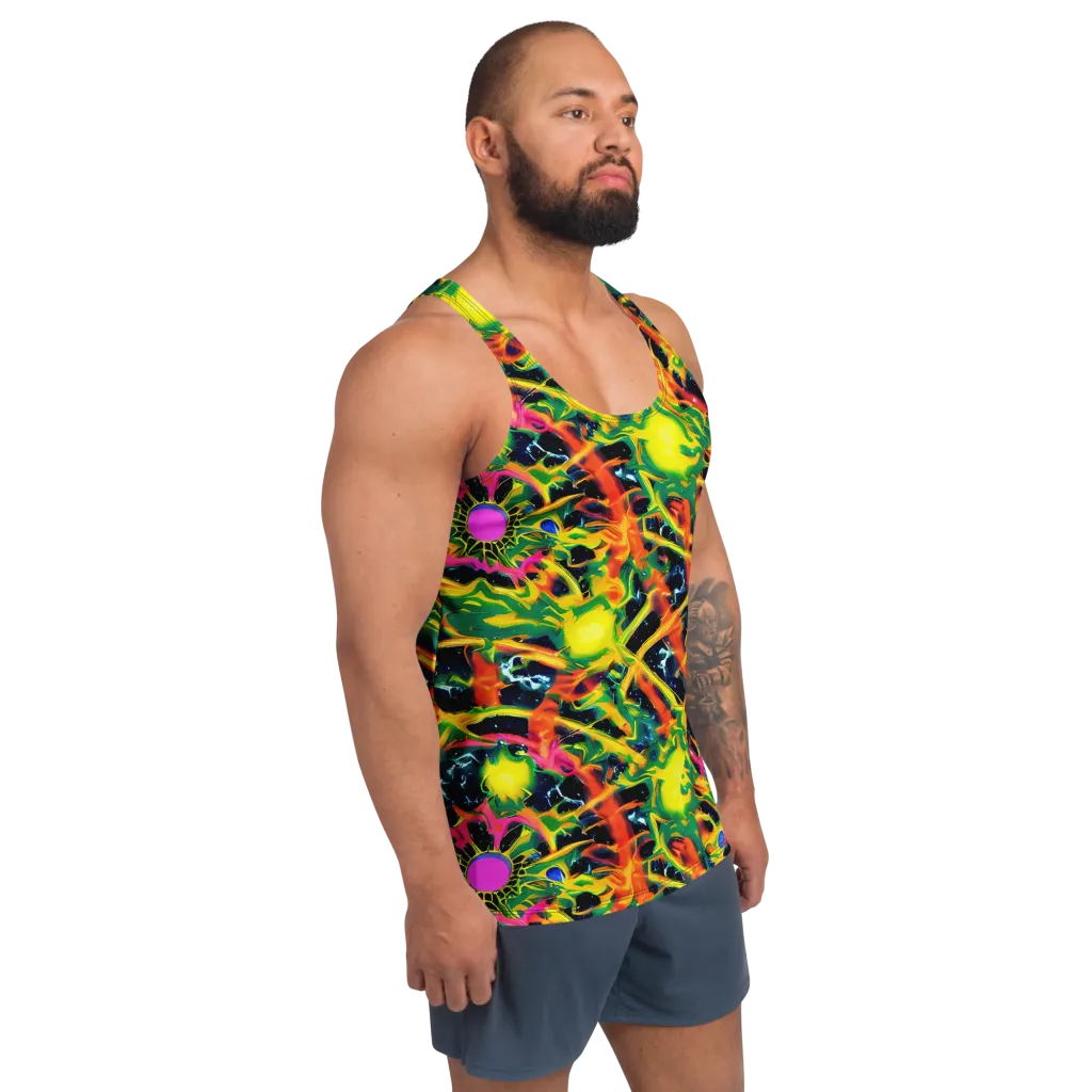 Molten Riot on Men's Tank Top — Right Front