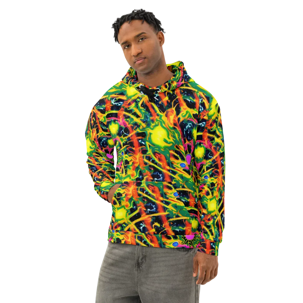 Molten Riot on Cotton Hoodie — Left Front