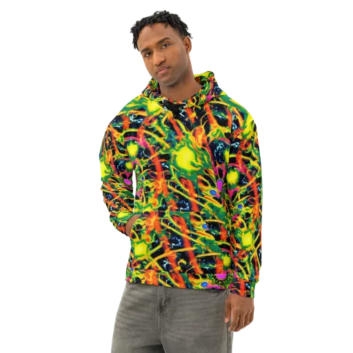 Molten Riot on a Cotton Hoodie