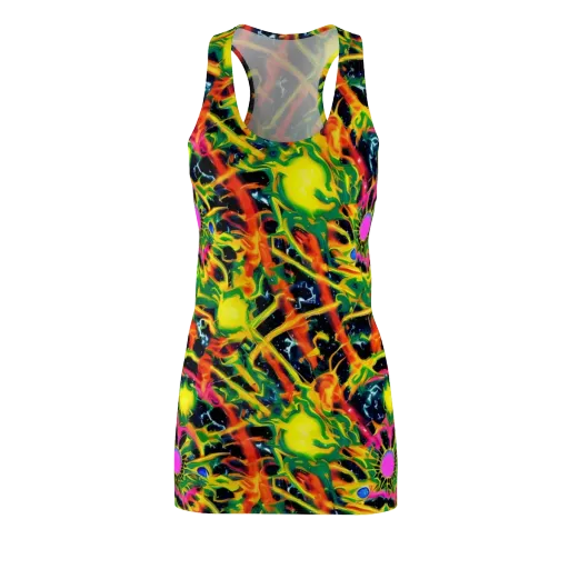 Molten Riot on a Racerback Dress