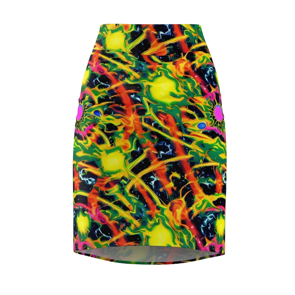 Molten Riot on Pencil Skirt — Front