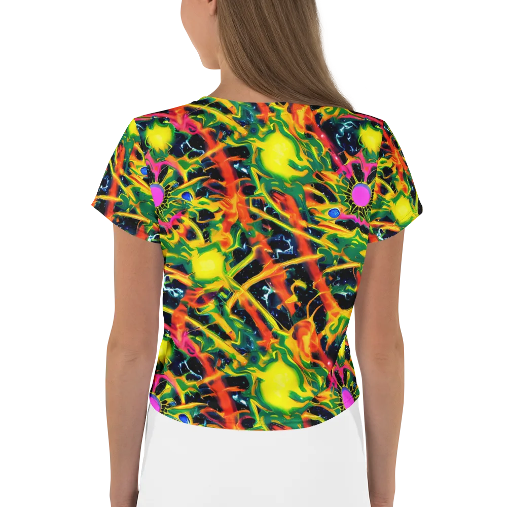 Molten Riot on Crop Tee — Back