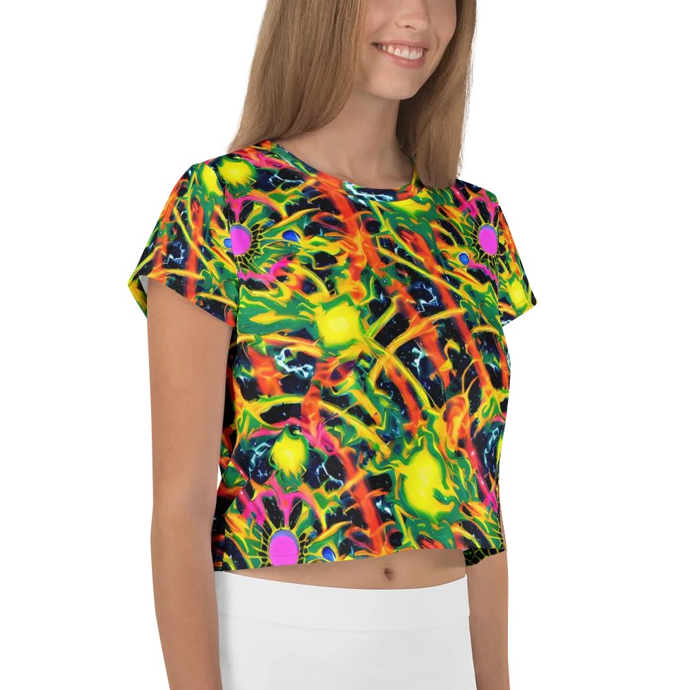 Molten Riot on Crop Tee — Right