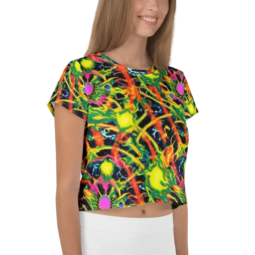 Molten Riot on a Crop Tee