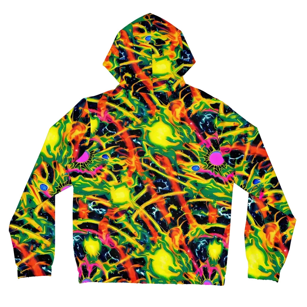 Molten Riot on Women's Full-Zip Hoodie — Back
