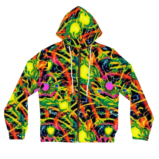 Molten Riot on a Women's Full-Zip Hoodie