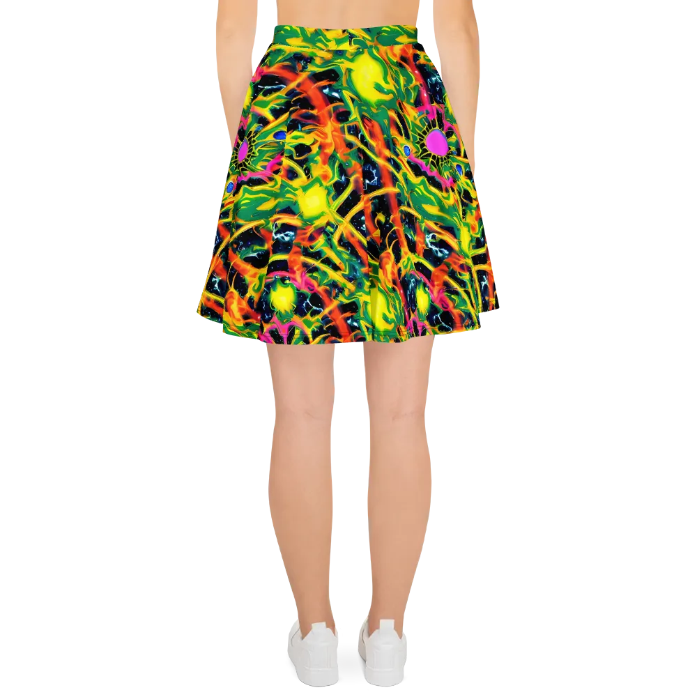 Molten Riot on Skater Skirt — Back