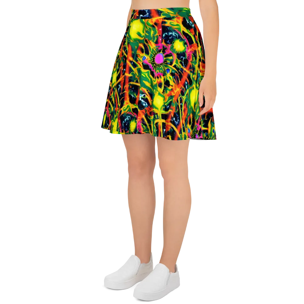 Molten Riot on Skater Skirt — Left