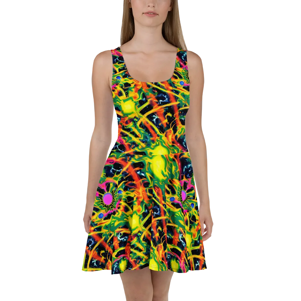 Molten Riot on Skater Dress — Front