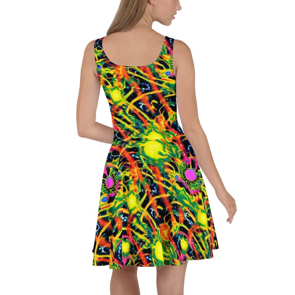Molten Riot on Skater Dress — Back